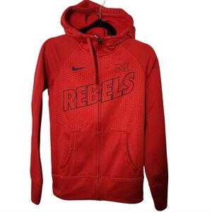Nike Mississippi Ole Miss Rebels Womens Full Zip Red Jacket‎ Size Xs